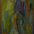 Ohne Titel, 1956, Öl auf Leinwand, 43 x 73 cm