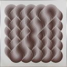 movimento, 1978, smalto su alluminio, 100 x 100 cm