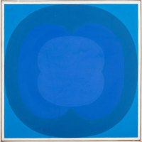 Achtzentrische Kreise, 1966, Öl auf Leinwand, 50 x 50 cm