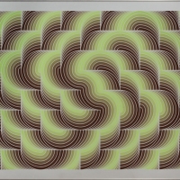 Bewegung, 1978, Email auf Aluminium, 147 x 94,5 cm