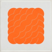 Ohne Titel, 1969, Acryl auf Pavatex, 80 x 80 cm