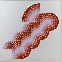 Ohne Titel, 1982, Acryl auf Aluminium, 100 x 100 cm