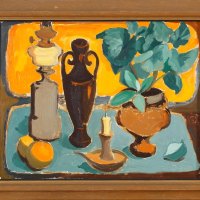 Ohne Titel (Stilleben), 1951, Öl auf Leinwand, 55 x 70 cm