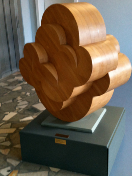 Bewegung, Holzskulptur, Buche, 1976, 105 x 102 x 80 cm